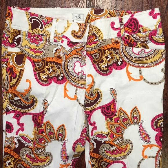 Cache Cropped Spring Summer stretch  pants 6 - Picture 3 of 6